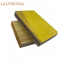 Phenolic 3 ply yellow Shuttering Panel supplier /LEONKING Triply Shuttering Panel formwork panels